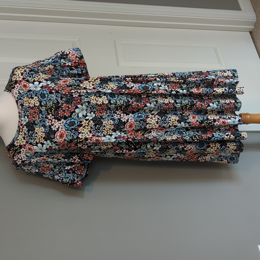 Loft Floral Swing Dress